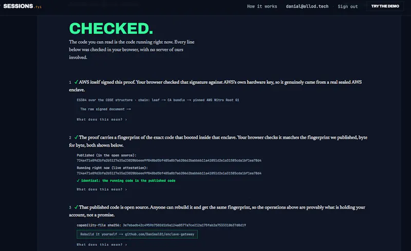 Sessions screenshot 5