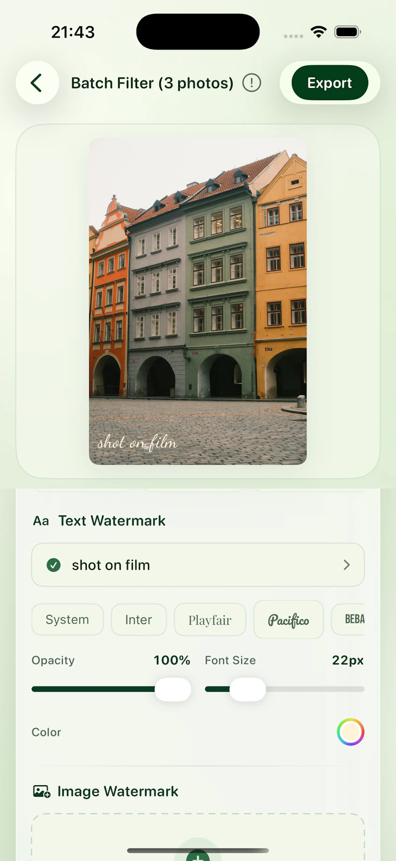 BatchMark screenshot 2