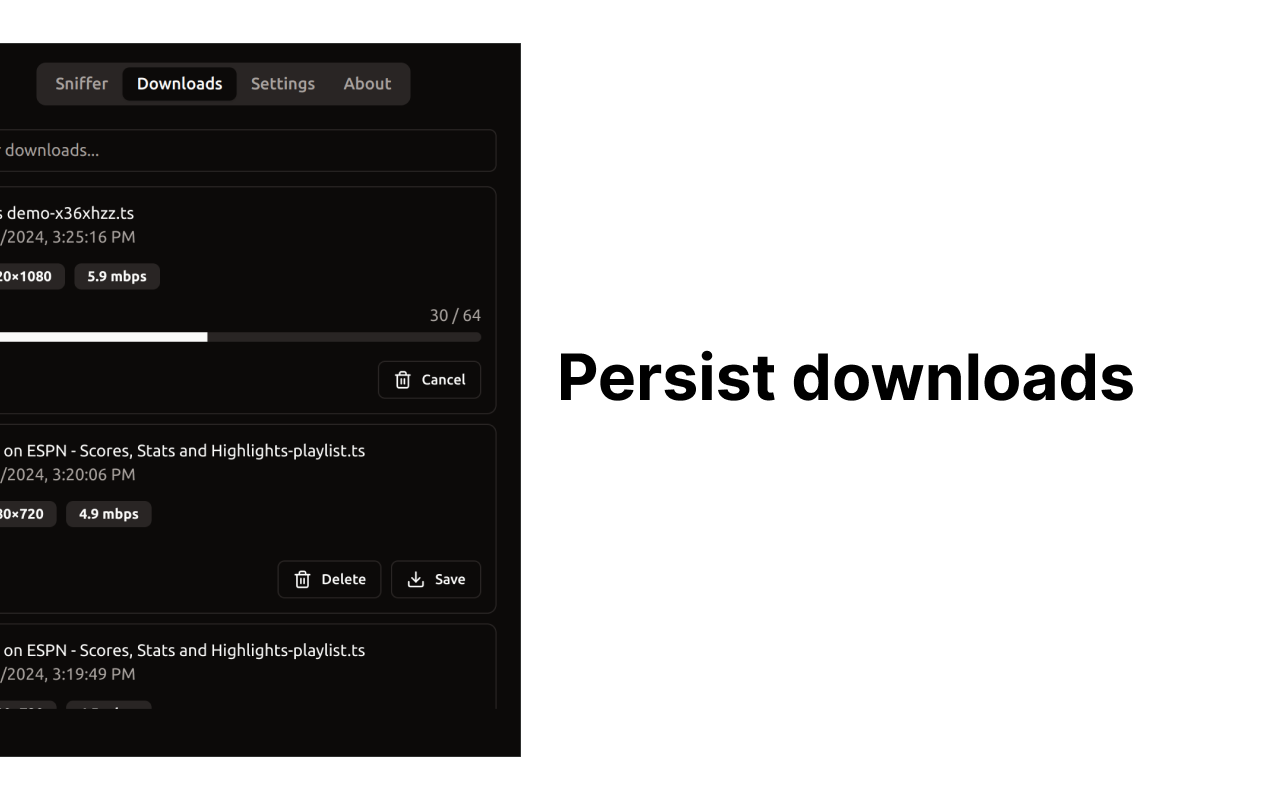HLS Downloader - Web Extension gallery image