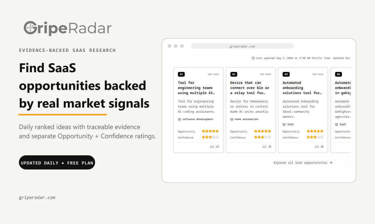 GripeRadar gallery image
