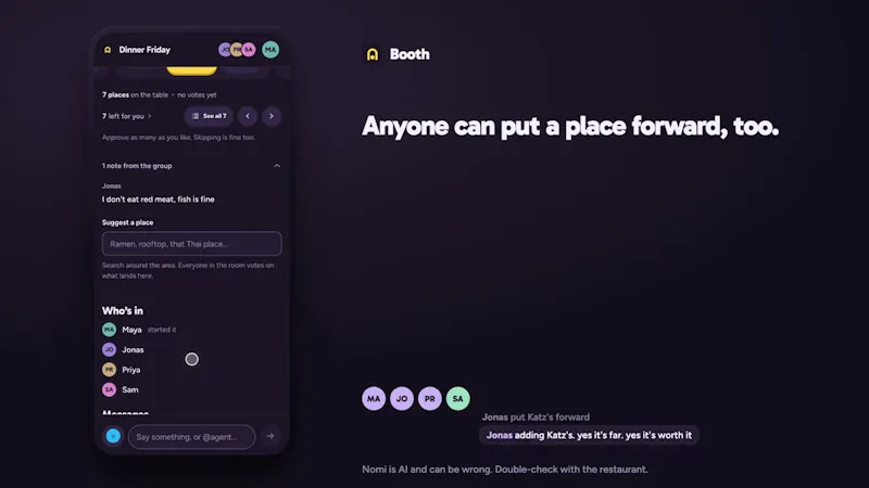 Booth screenshot 1 (video preview)