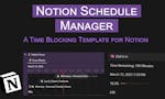 Notion Schedule Manager image