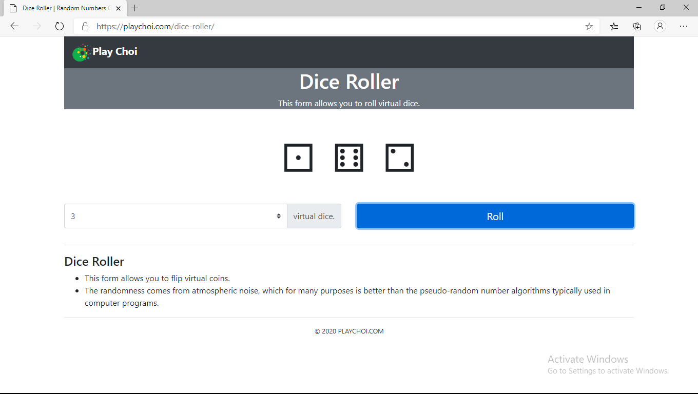 PlayChoi.com - True Random Number gallery image