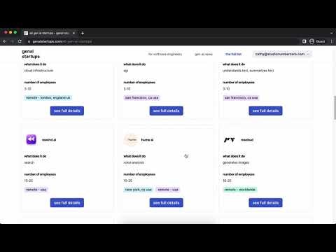 Gen AI Startups gallery image