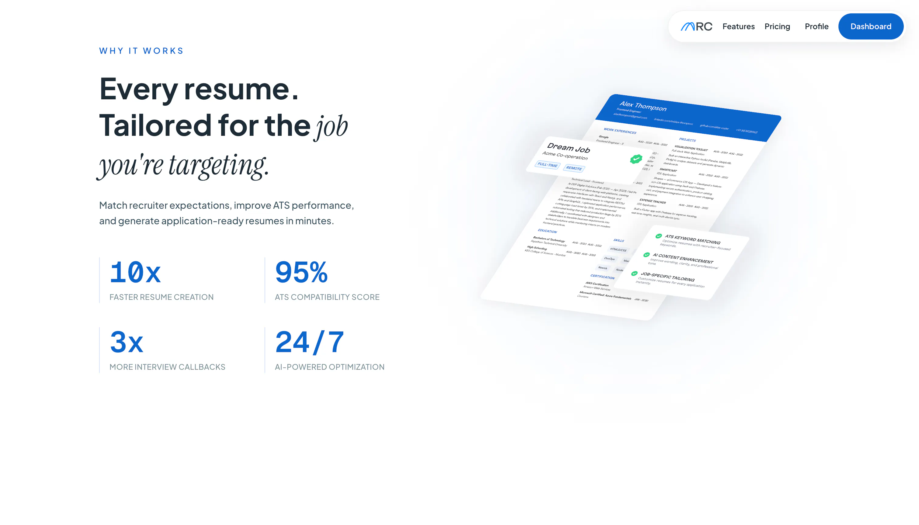 ARC AI Resume builder gallery image