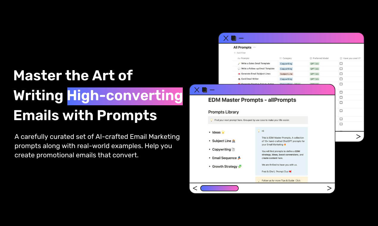 10+ Email Marketing Master Prompts gallery image