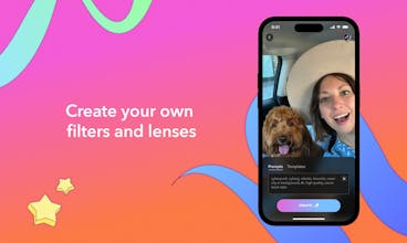 Accessible tool allowing everyone to create custom AR/AI lenses and effects seamlessly