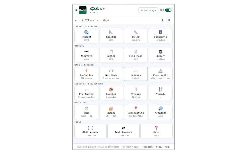 QAKit screenshot 4