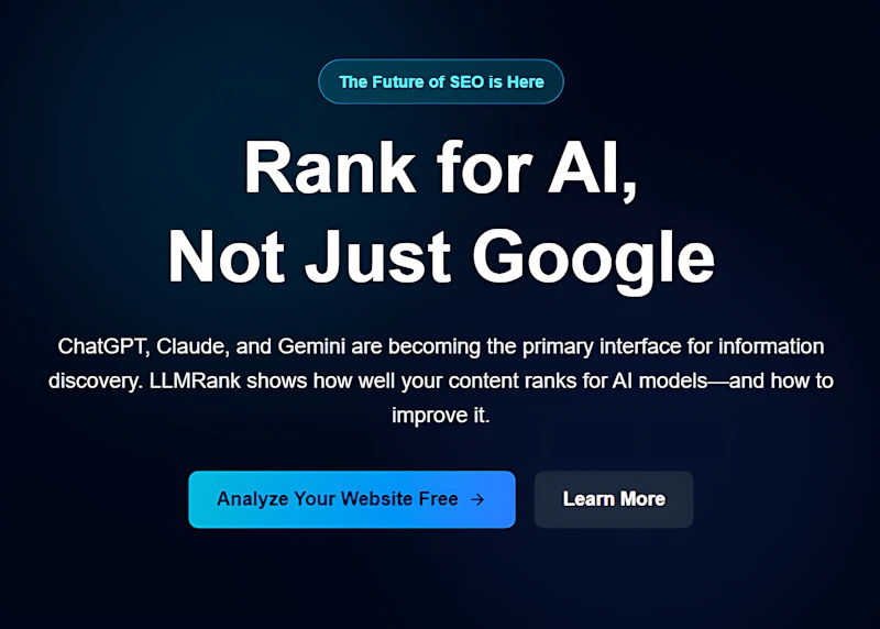 LLMRank Jet screenshot 1