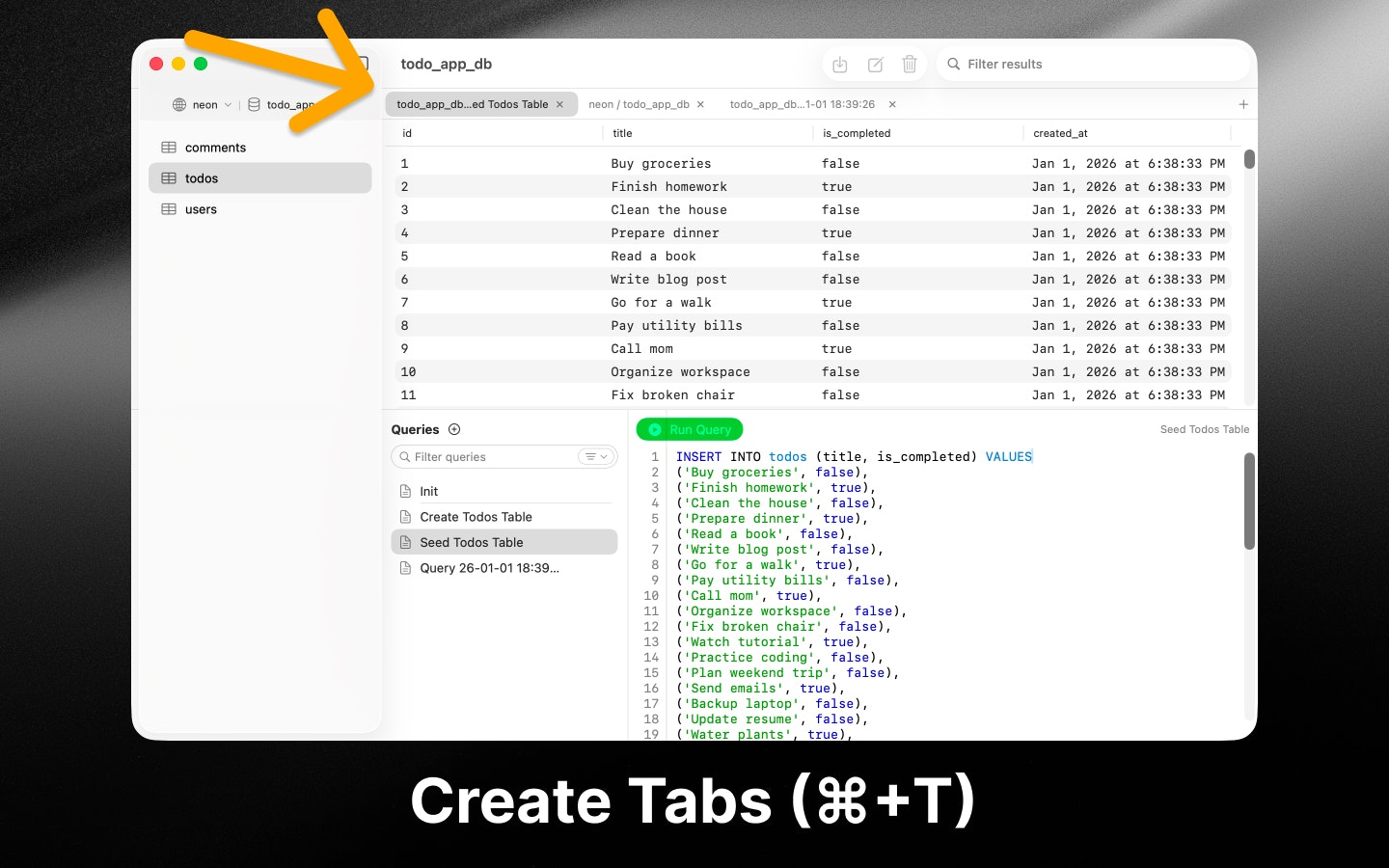 PostgresGUI - Screenshot 2 showing product features and functionality