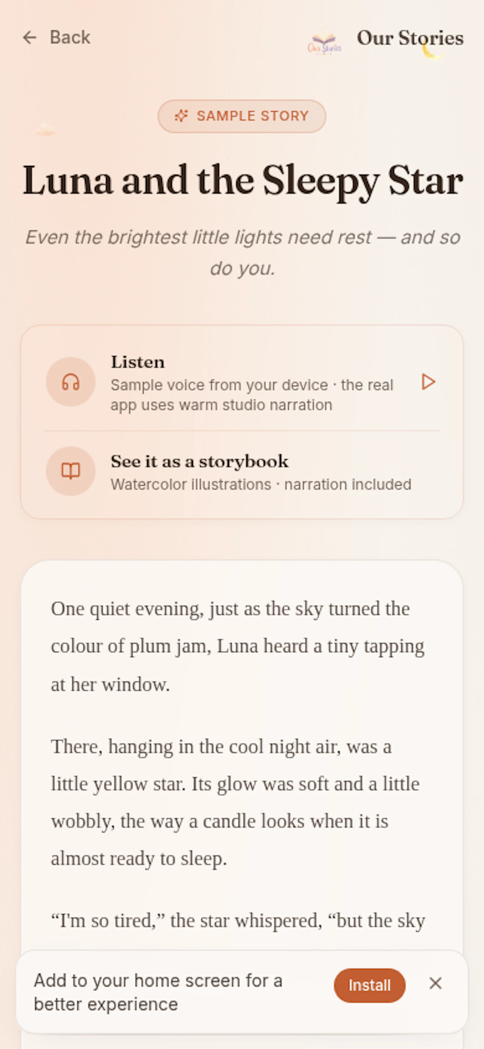 Our Stories screenshot 11