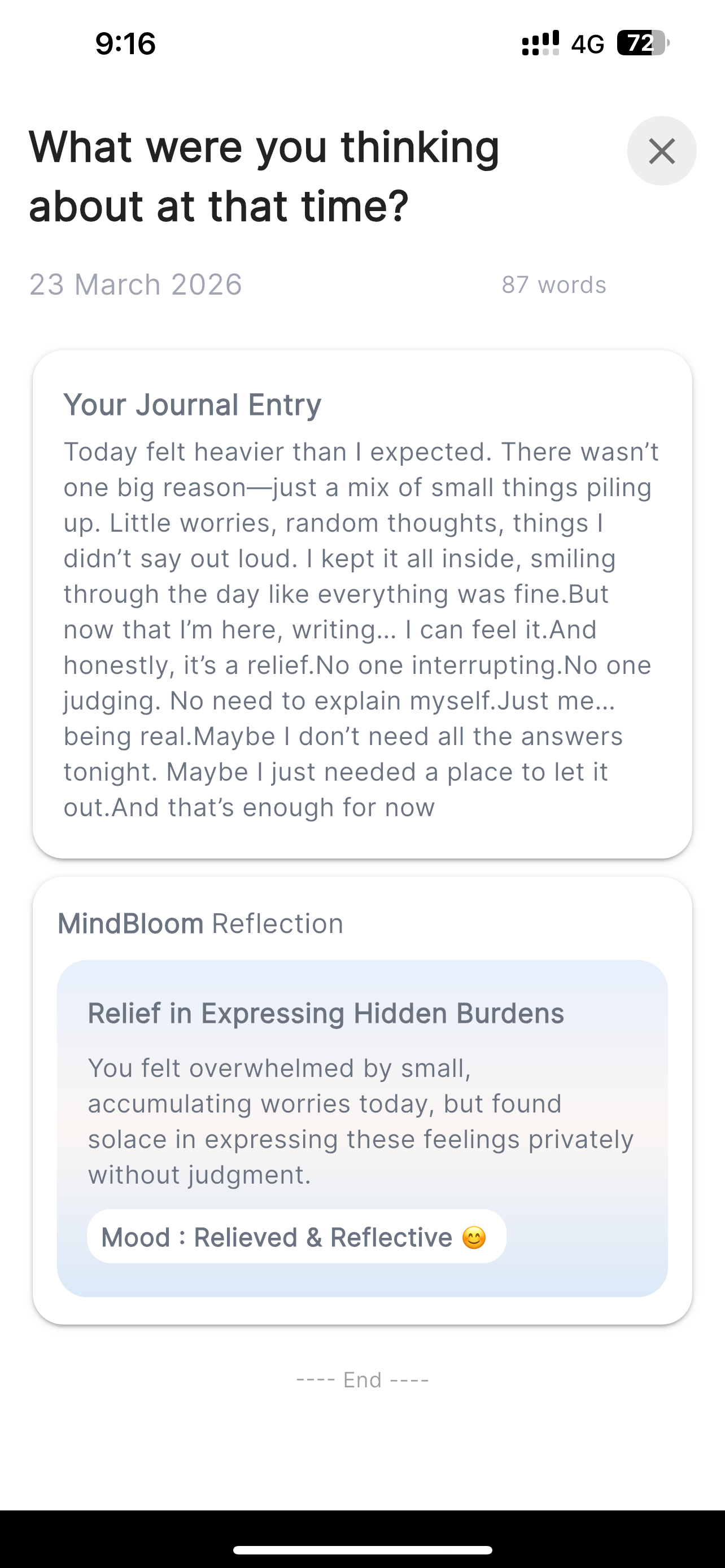 MindBloom: Smarter Journaling with AI gallery image