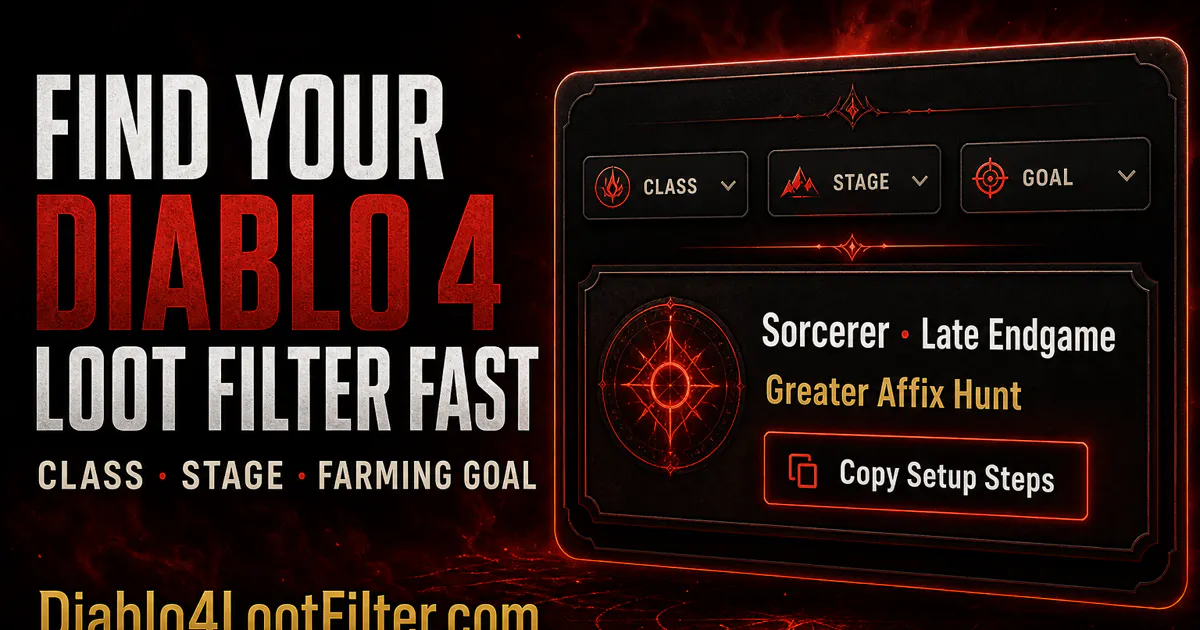 Diablo4LootFilter 제품 배너