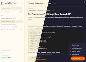 WorkLedger — Engineering Notebook gallery image