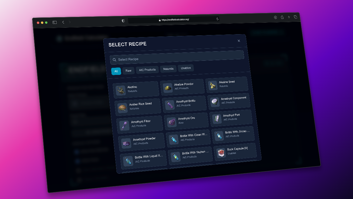 Endfield Calculator gallery image