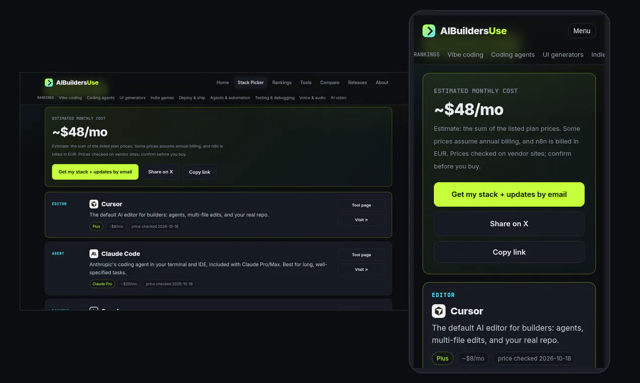 AI Stack Picker by AIBuildersUse gallery image