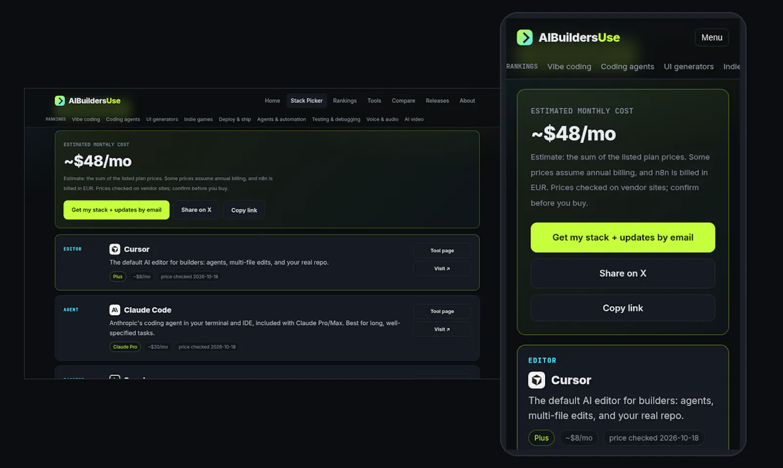 AI Stack Picker by AIBuildersUse screenshot 4