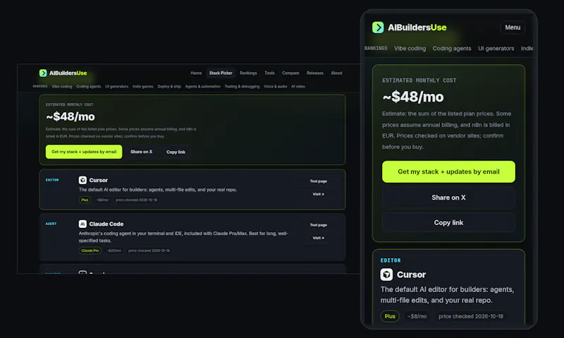 AI Stack Picker by AIBuildersUse screenshot 4