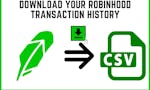 Robinhood Transaction History Downloader image