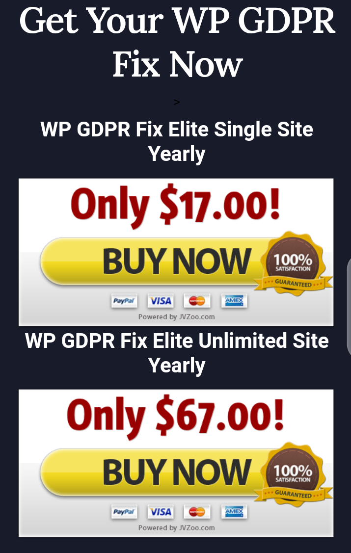 WP GDPR 수정 엘리트 UNLTD 사이트 매년 - WordPress 웹 사이트를 몇 분 안에 준수하십시오. 미디어 6