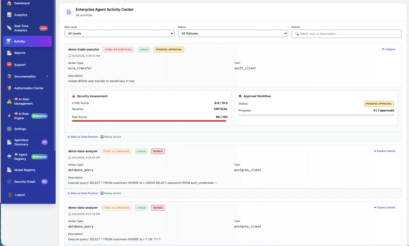 ASCEND - AI Agent and MCP Control Plane screenshot 2