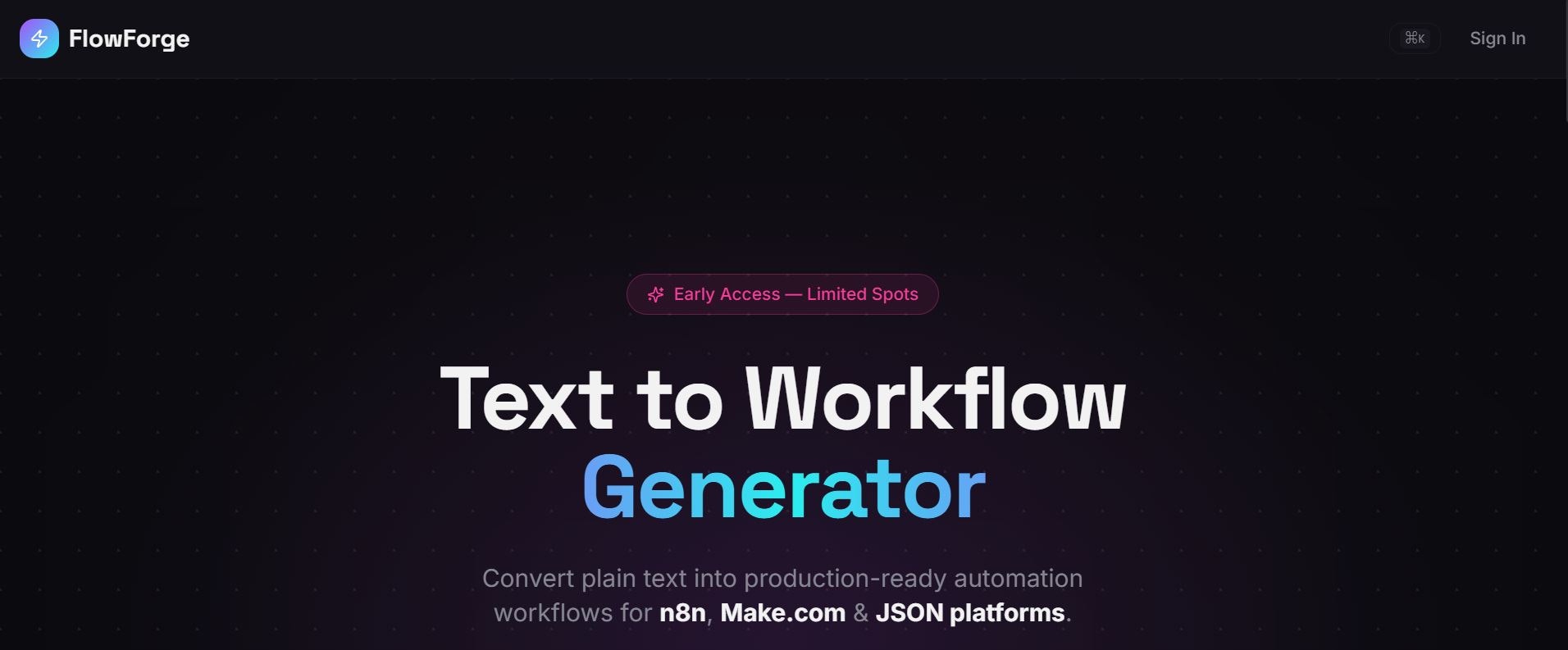 FlowForge - Product Hunt launch logo and brand identity