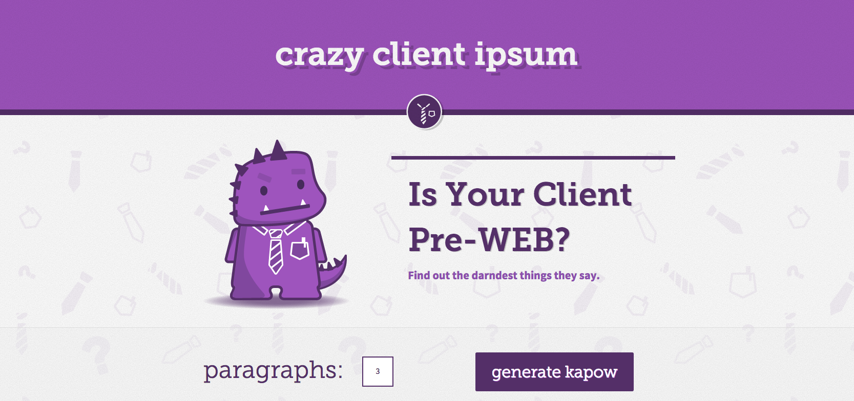 Crazy Client Ipsum