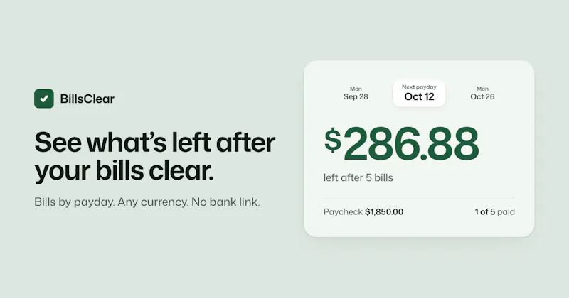 BillsClear screenshot 1