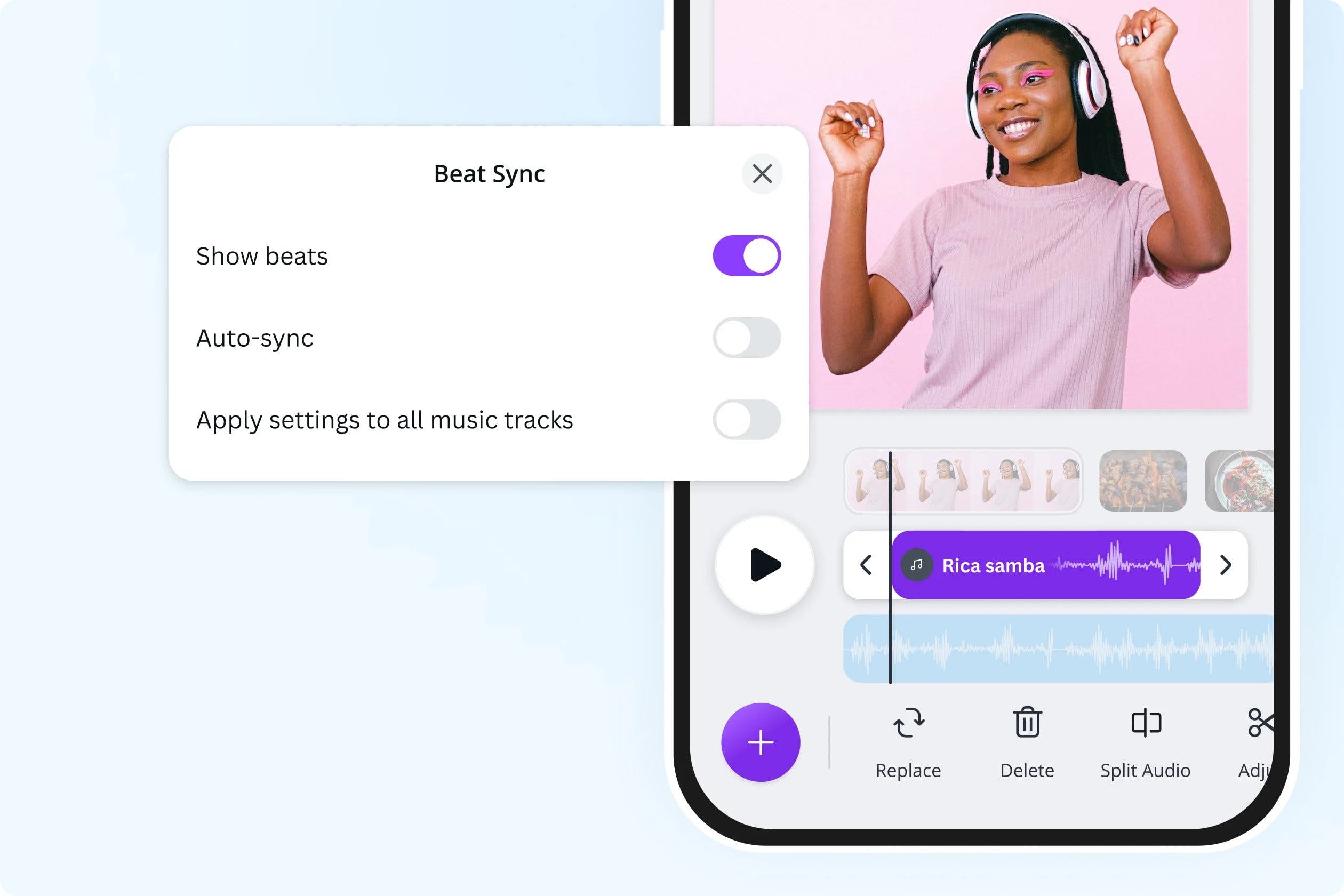 Beat Sync in Canva lets you sync video to music 