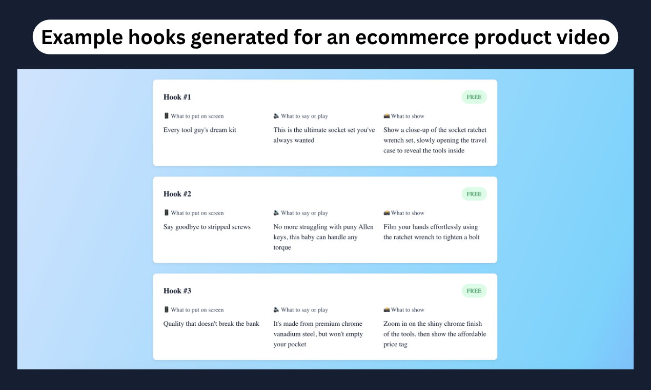 HookStack - AI-powered Hooks for Content Creators and Social Sellers media 5