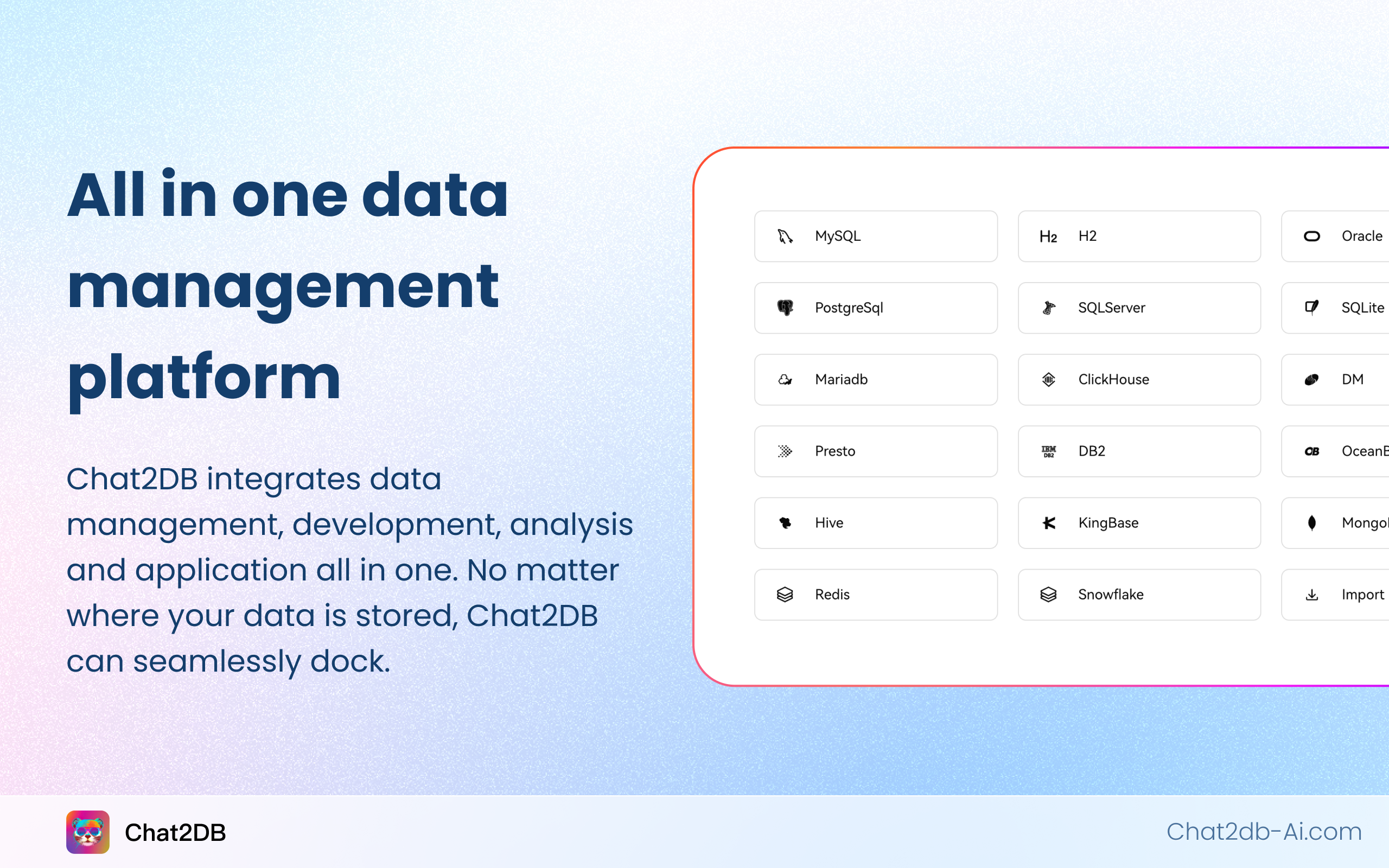Media CHAT2DB PRO - Platform Pembangunan dan Analisis Data yang Didorong AI 1