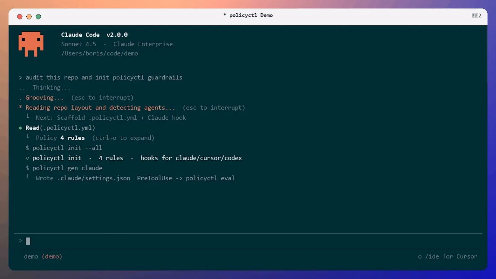 policyctl screenshot 1 (video preview)