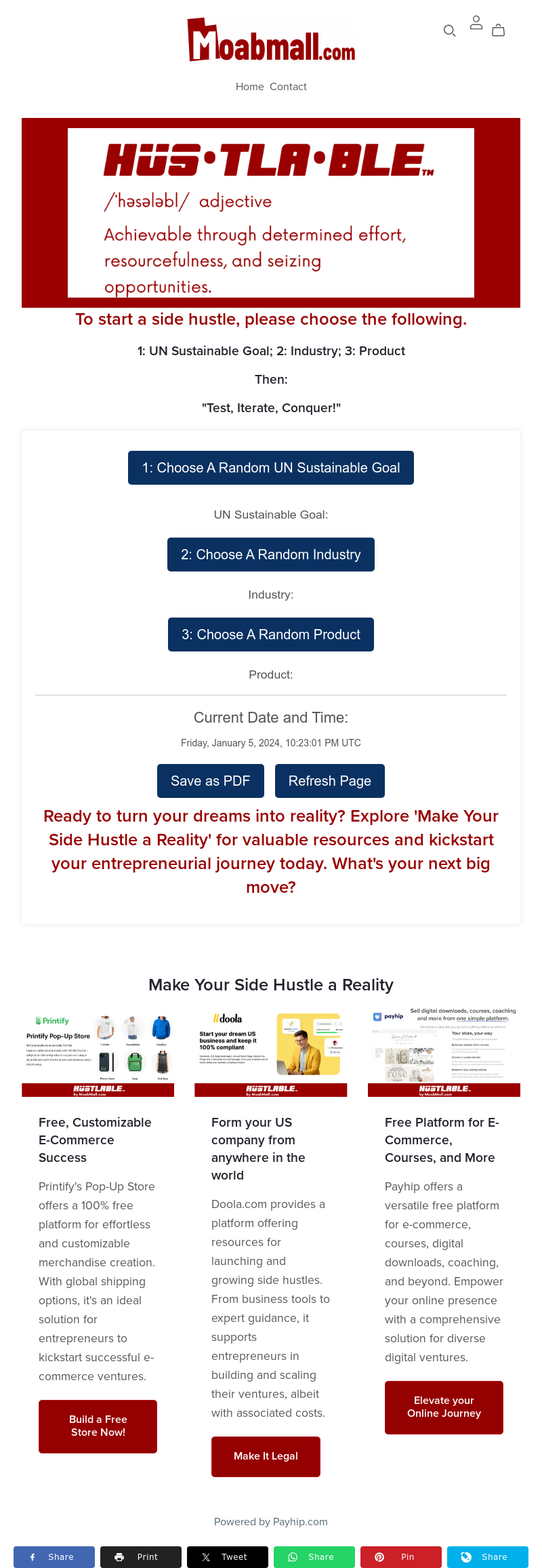 Hustlable by MoabMall.com