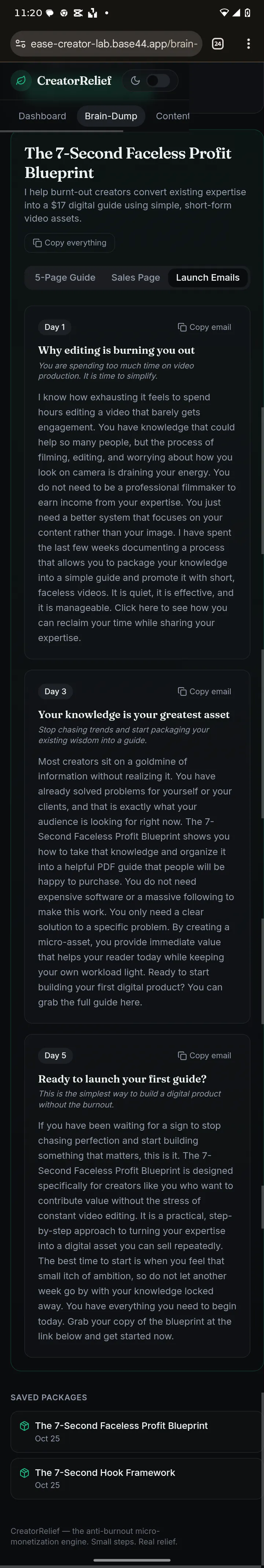 CreatorRelief gallery image