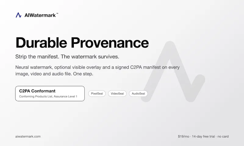 AIWatermark: C2PA Conformant screenshot 1
