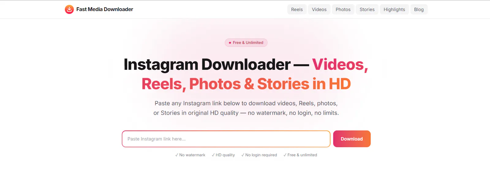 Fast Media Downloader screenshot 2