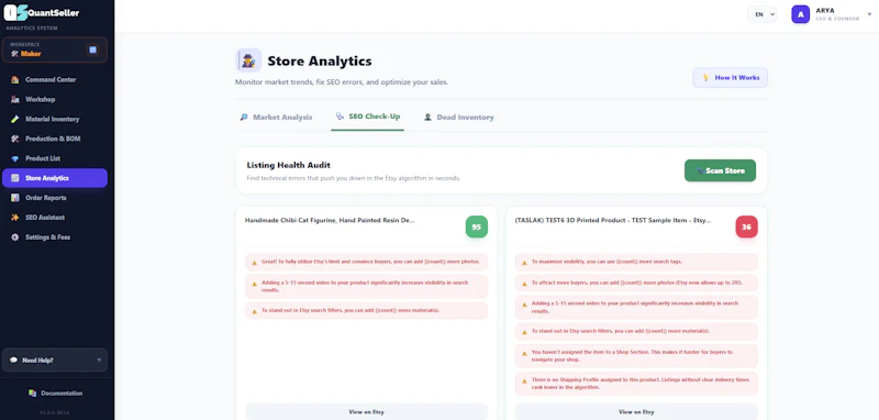 QuantSeller screenshot 6