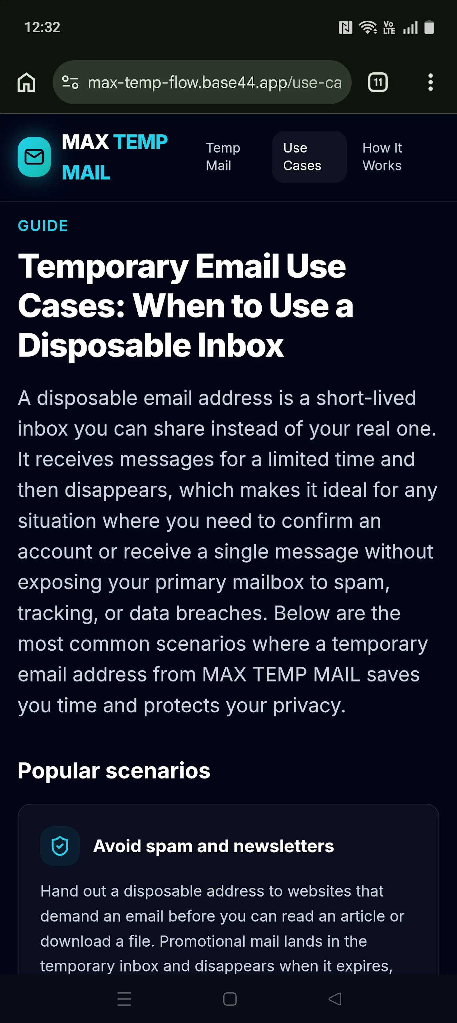 MAX TEMP MAIL  screenshot 7