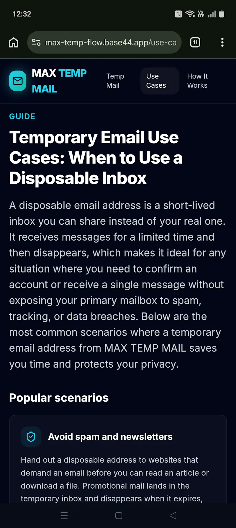 MAX TEMP MAIL  screenshot 7