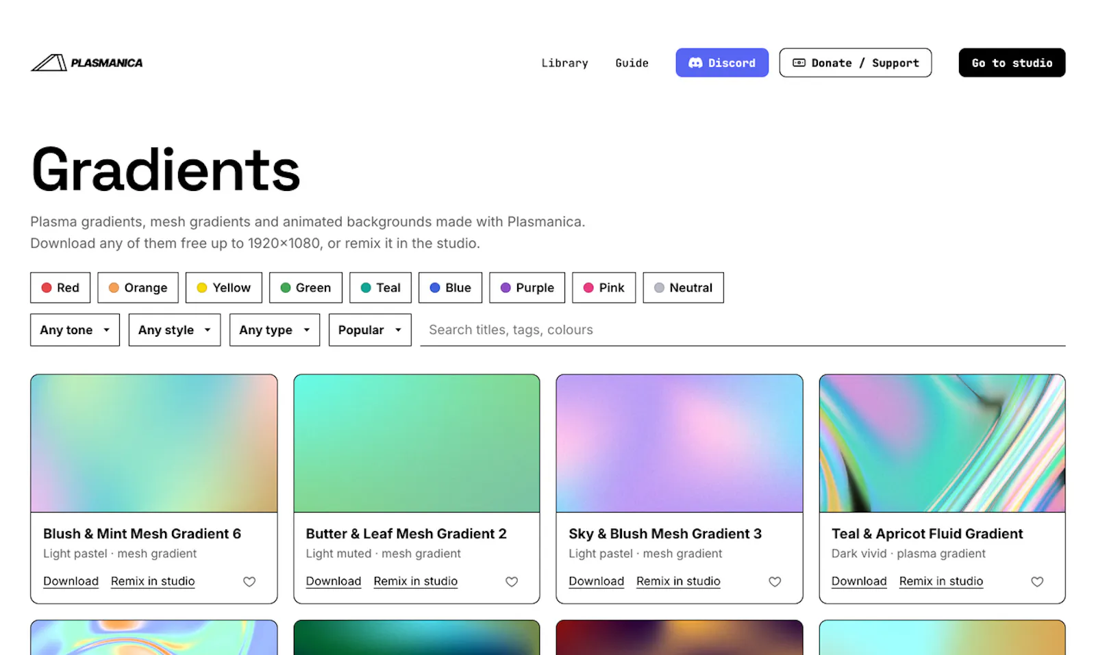 Plasmanica: Gradient Engine for Designer screenshot 5