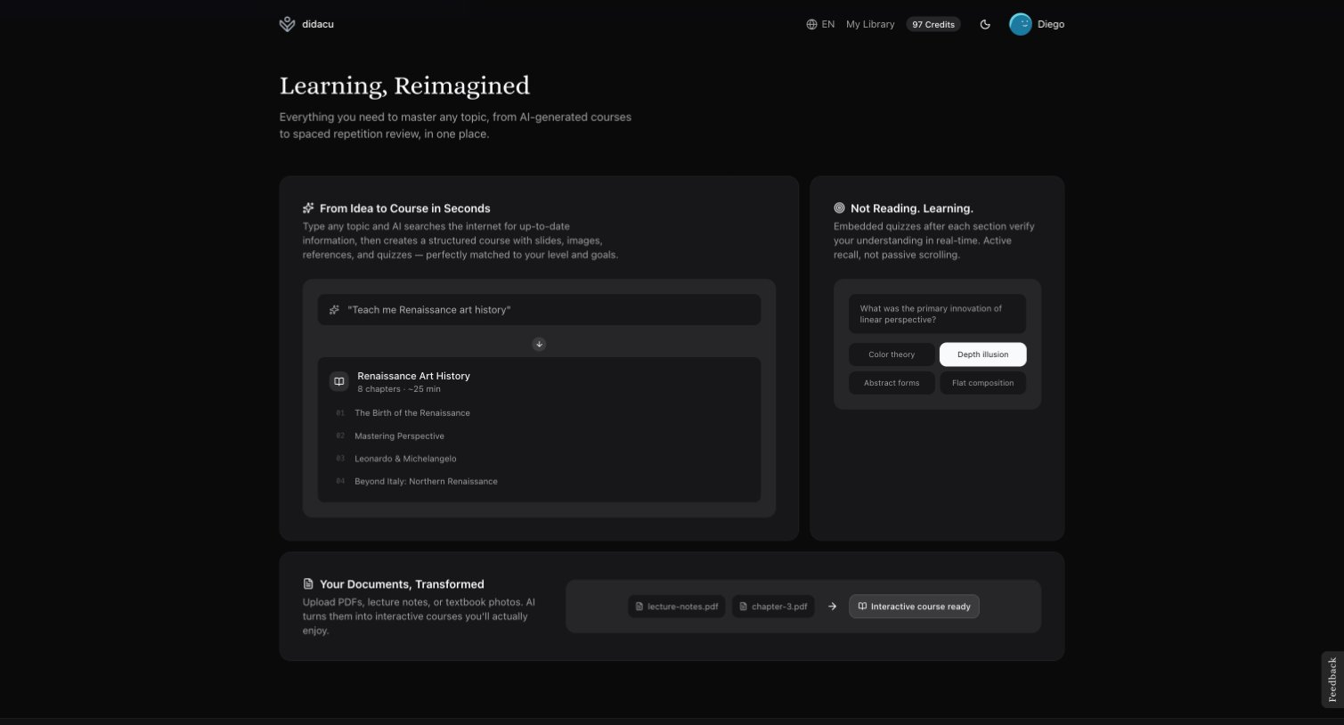 didacu.com - Screenshot 3 showing product features and functionality