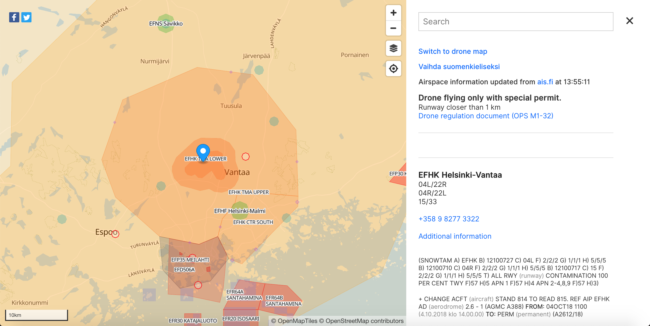 Aviation Map of Finland gallery image