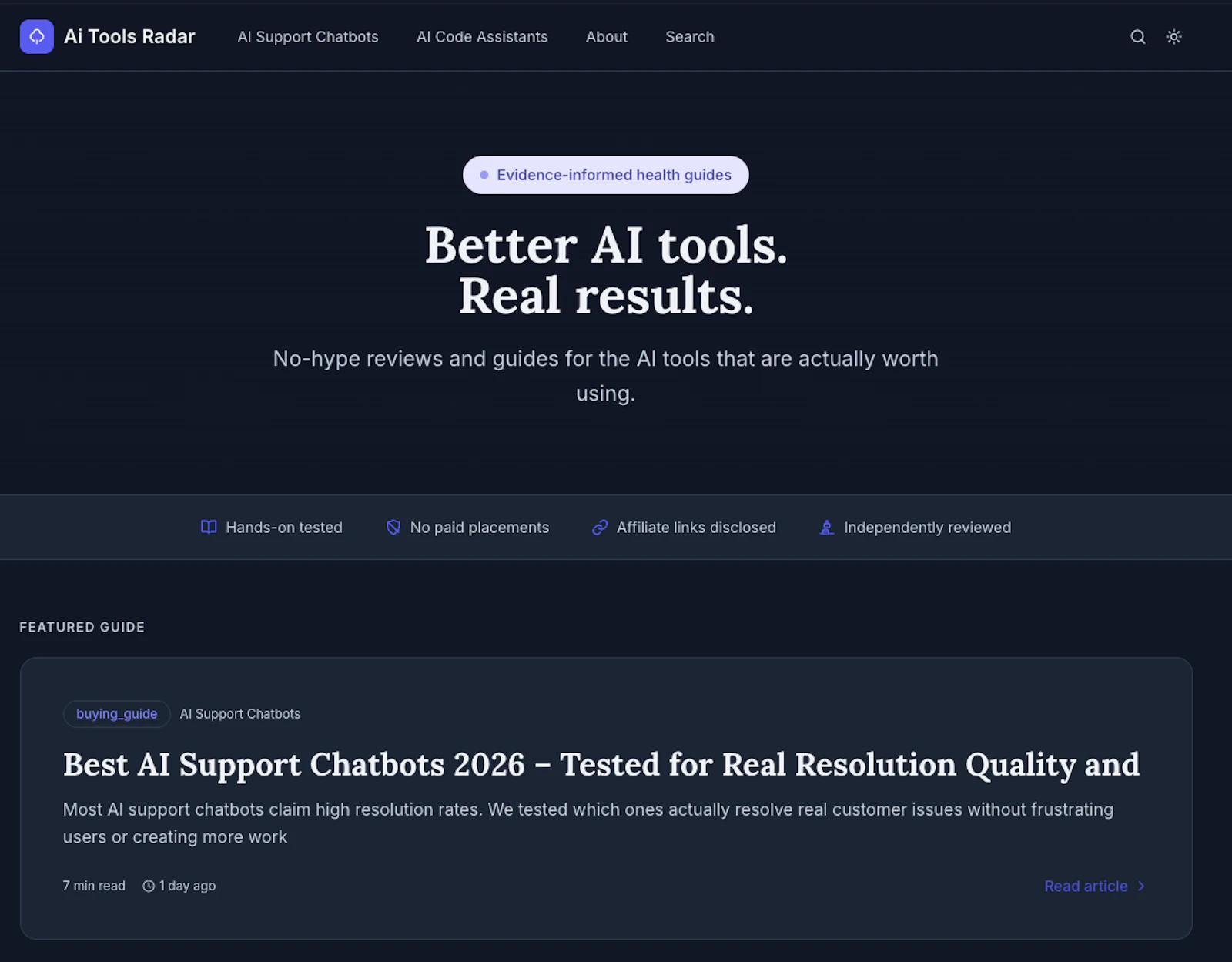 Ai Tools Radar screenshot 1