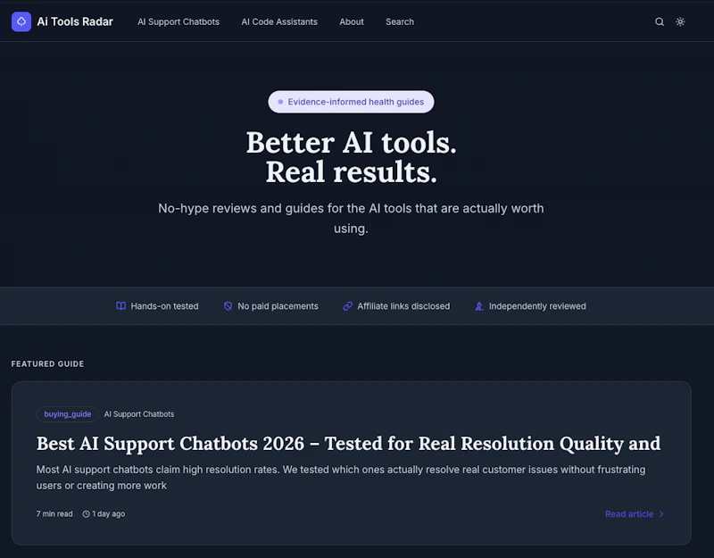Ai Tools Radar screenshot 1