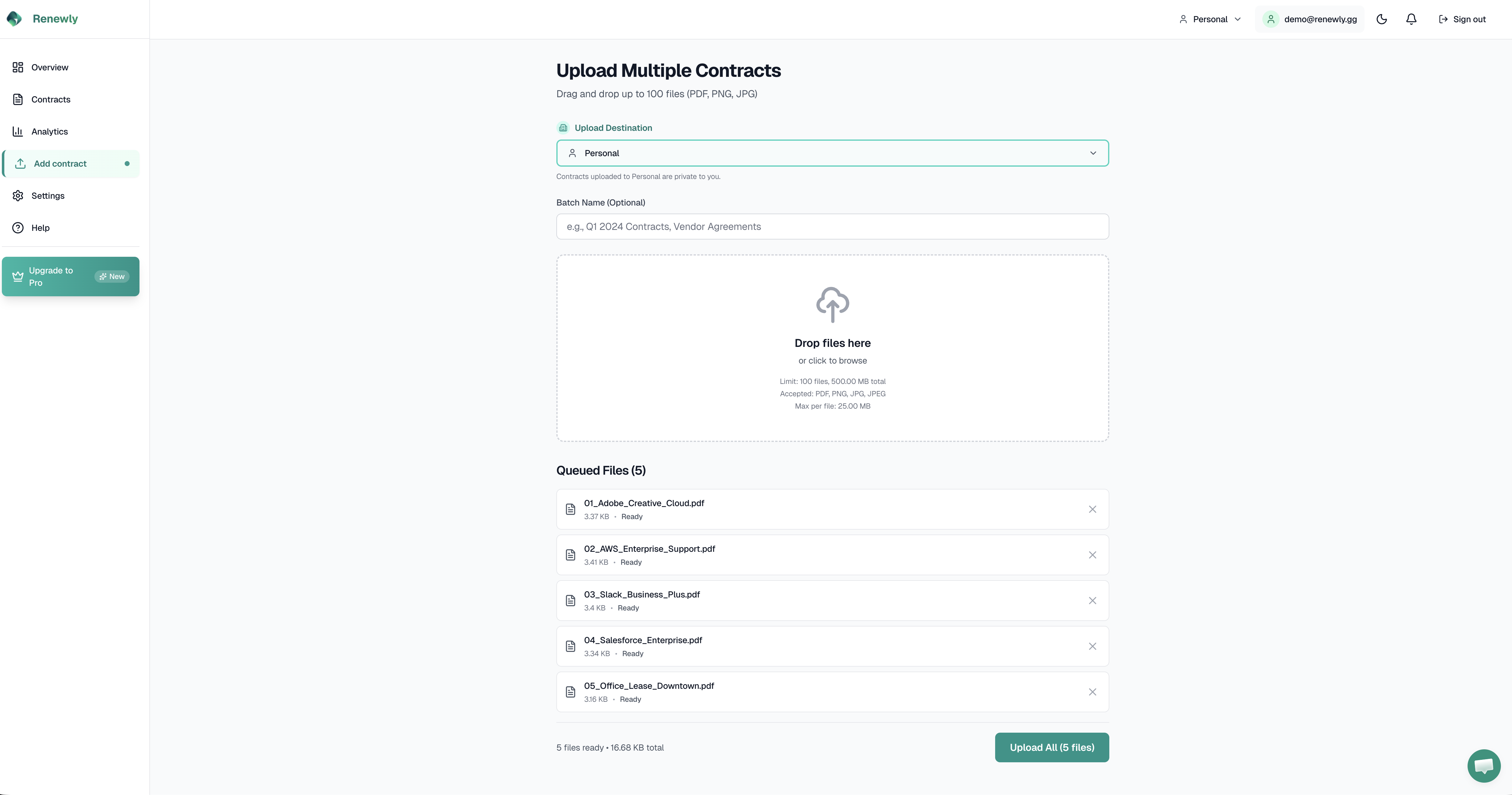 Renewly - Screenshot 4 showing product features and functionality