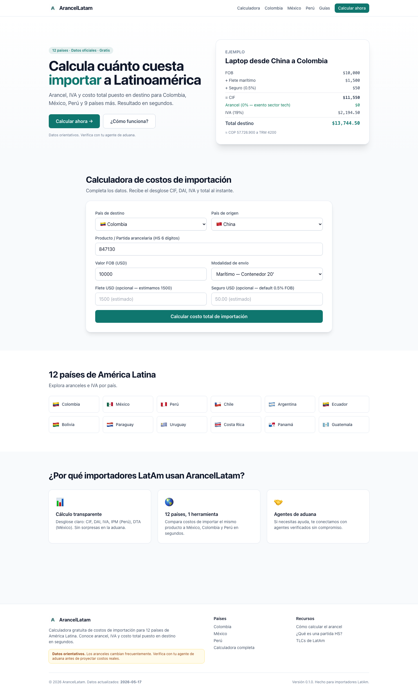 ArancelLatam gallery image