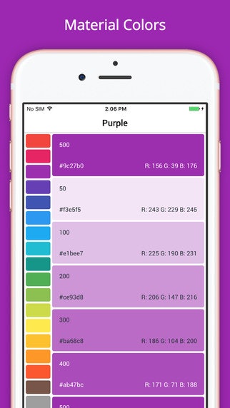 Material Colors for iOS gallery image