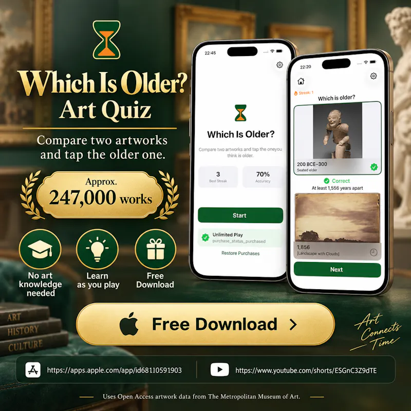 iPhone app Which Is Older? Art Quiz screenshot 2