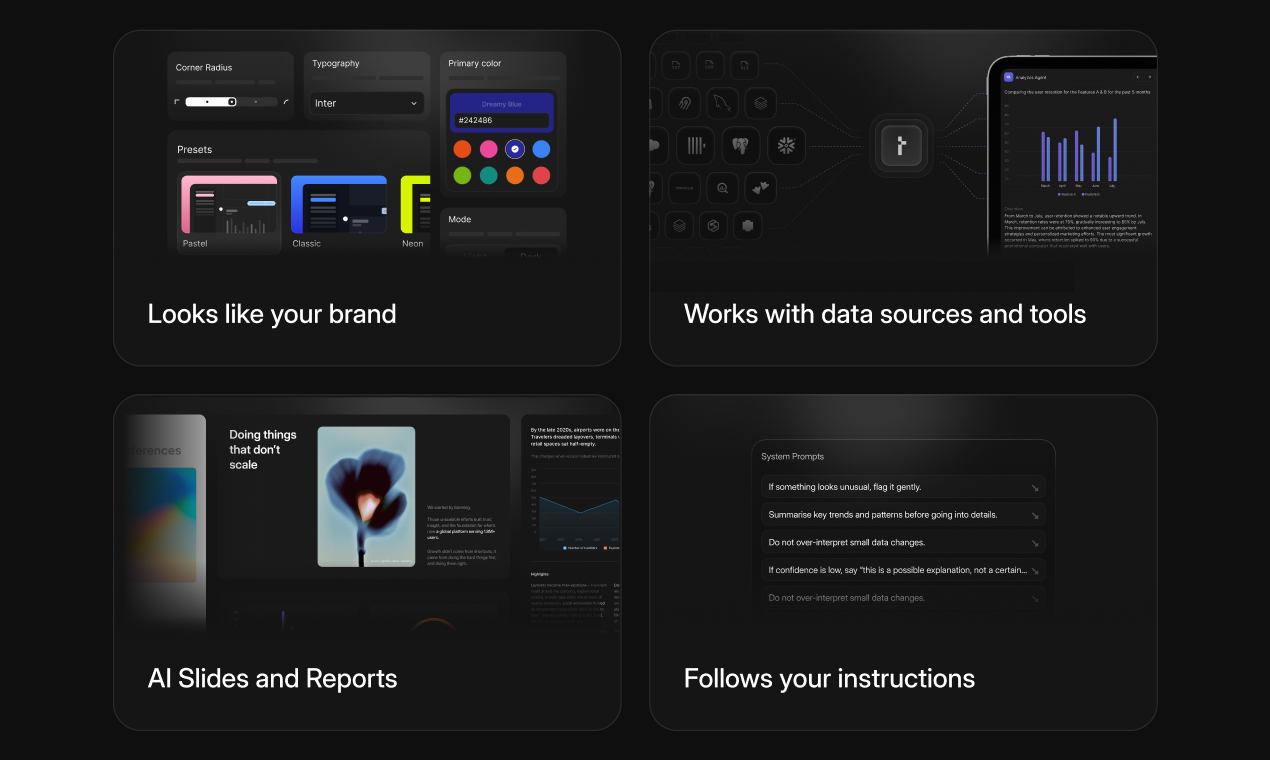 Agent Builder by Thesys - Screenshot 5 showing product features and functionality
