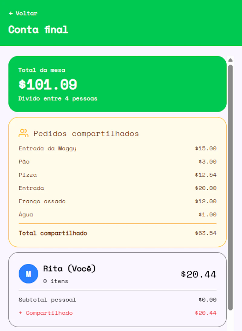 SplitDine screenshot 2
